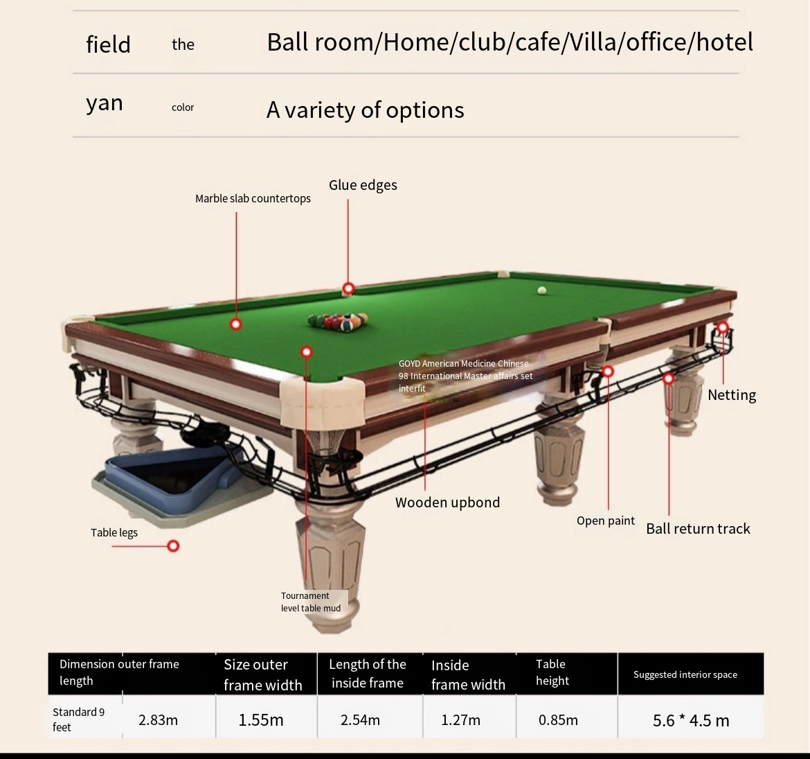 Ultimate Game Room Delight: 2-in-1 Billiard Table with Table Tennis – Perfect for Home, Adults, and Commercial Spaces!