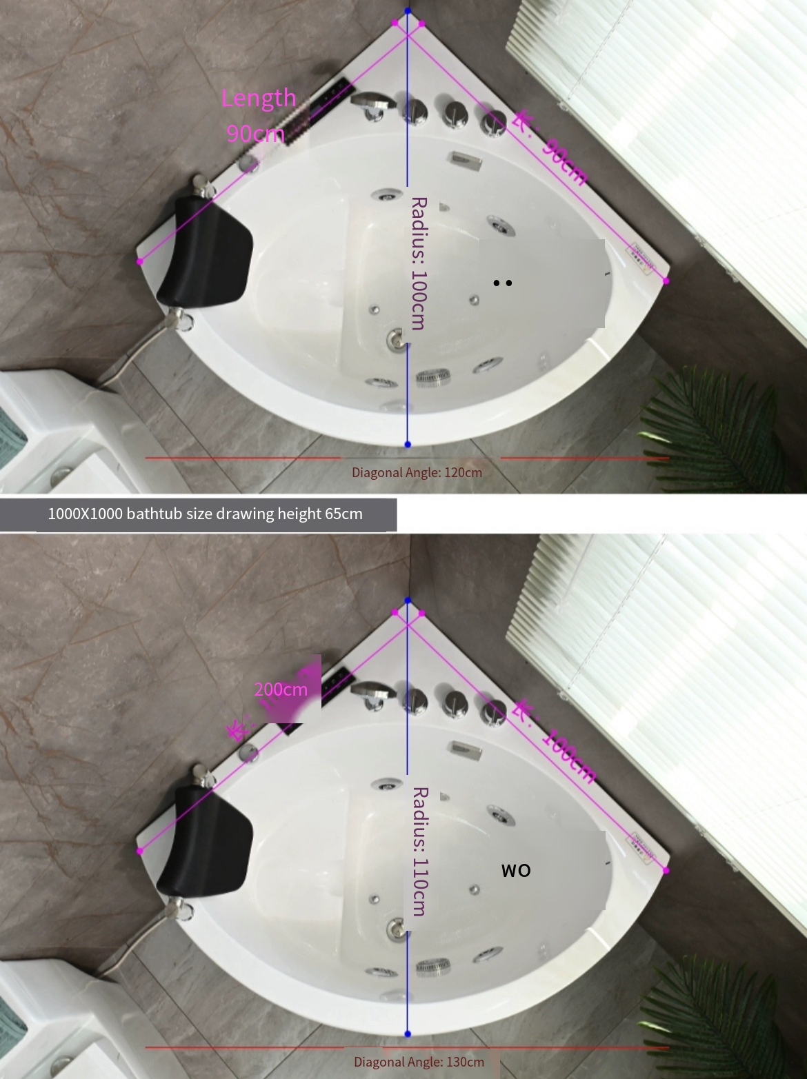 Elevate Your Bathing Experience with a Deep Triangle Corner Bathtub