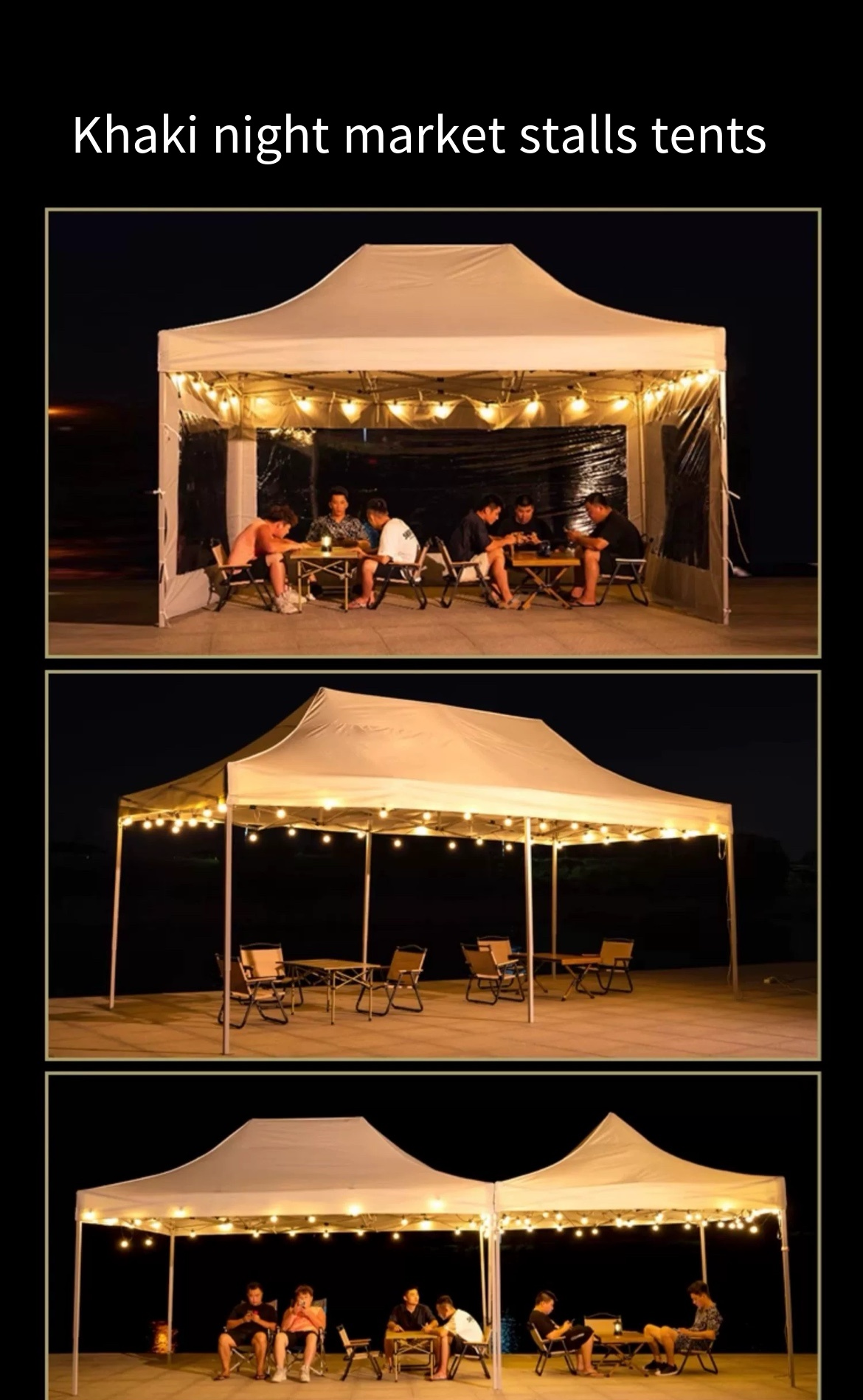 Ultimate Outdoor Shelter: Four-Corner Tent Awning for All-Weather Comfort