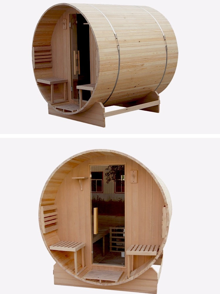 Experience Tranquility and Luxury with our Custom-Made Outdoor Sauna Rooms for Four or Six People – Your Personal Retreat in Nature