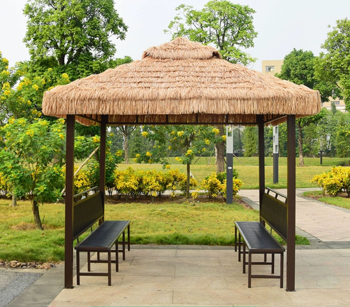 Sheltered by Beauty: Eco-Friendly Straw Awning Rain Shed