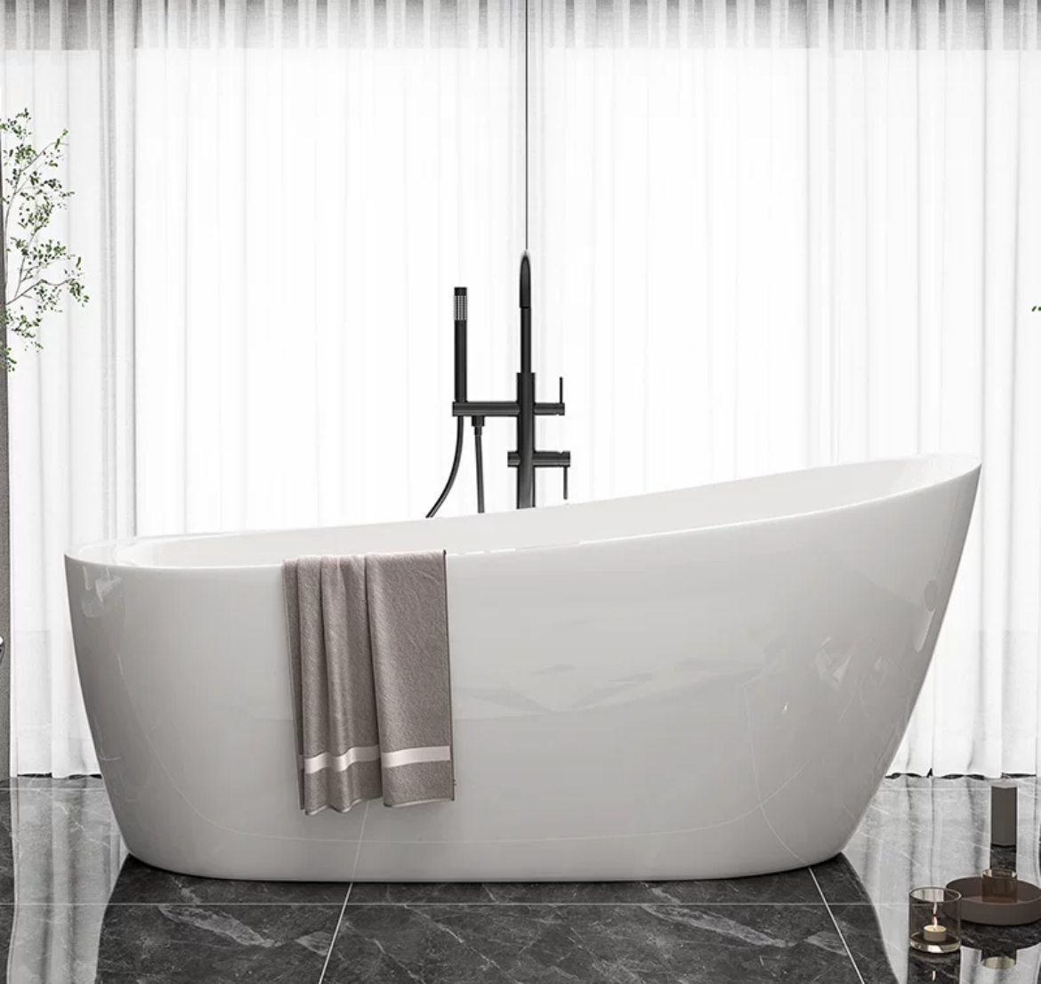 Hotel-Worthy Comfort: Acrylic Household Bathtub for B&Bs and More