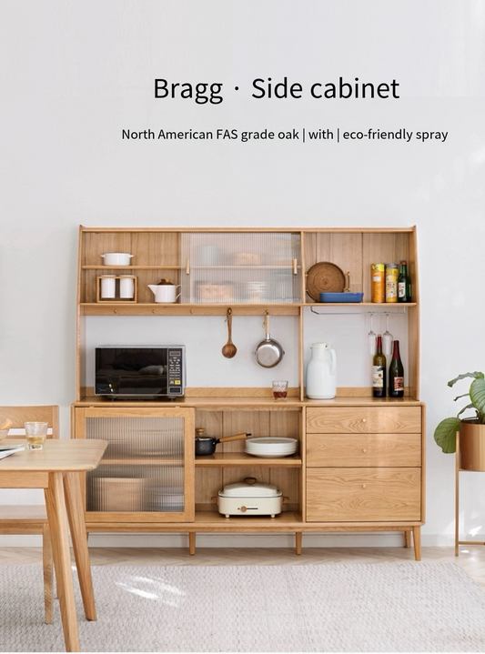 Experience Modern Living with the Nordic Oak Tea Cabinet: Your Storage Solution