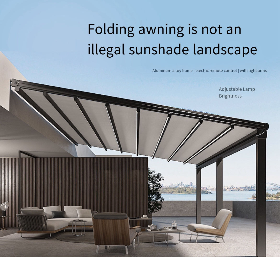 Experience Effortless Shade and Style with Our Electric Remote Control Retractable Awning - Your Ultimate Sun Protection Solution