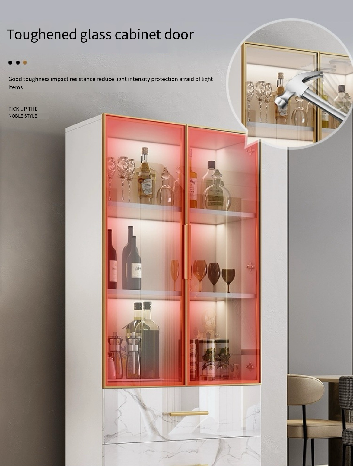 Elevate Your Space with an Italian Light Luxury Storage Cabinet