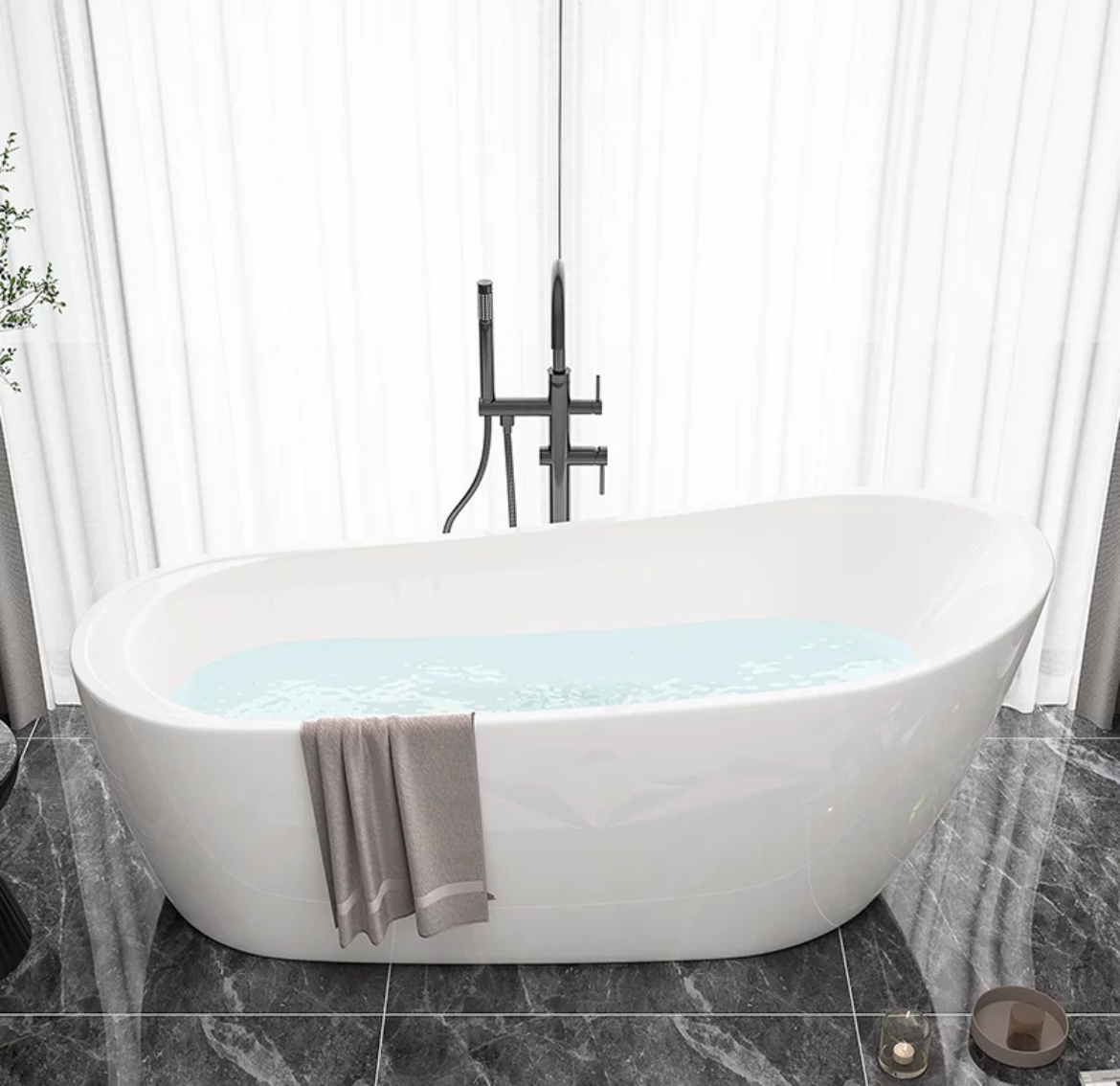 Hotel-Worthy Comfort: Acrylic Household Bathtub for B&Bs and More