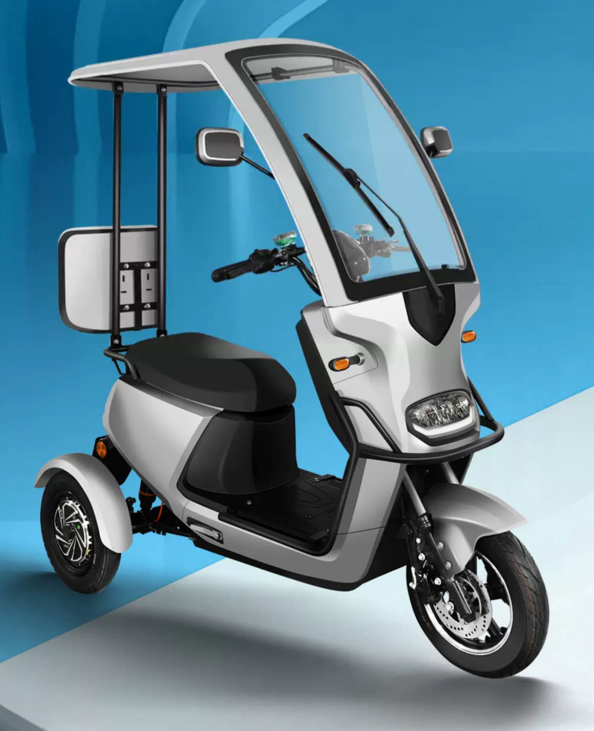 Revolutionise your ride with the Ultimate Family mobility solution tricycle with equipedd with a 72v battery and maximum speed of 50km/h with an efficient pure electric range of 65km.