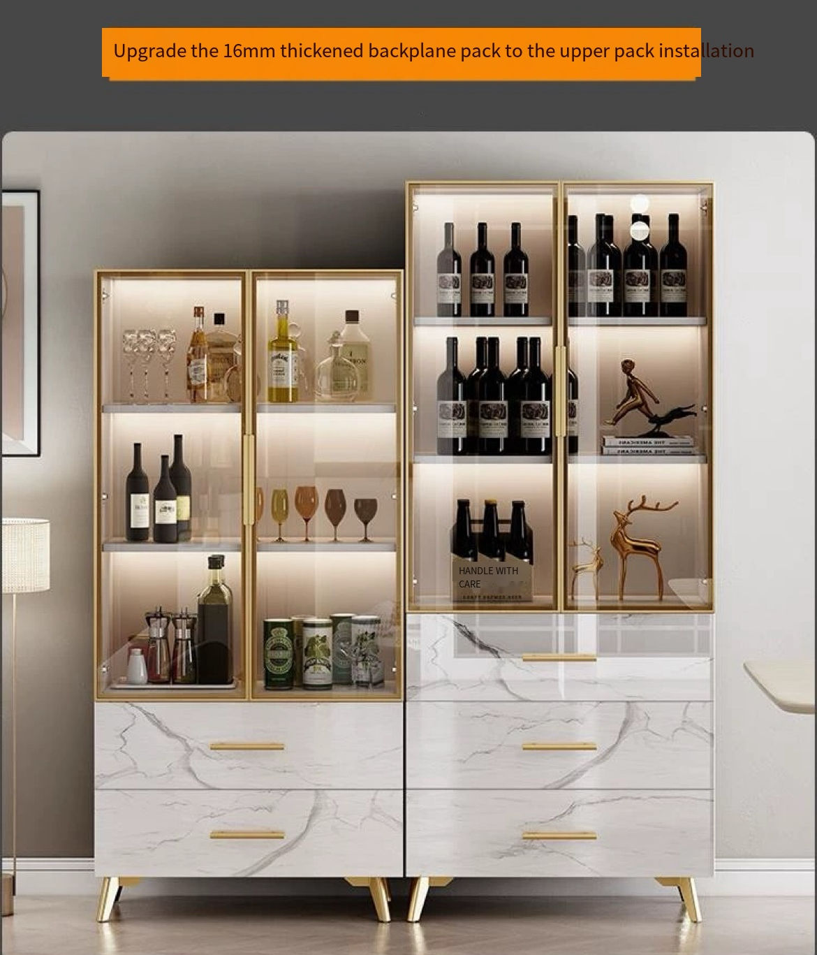 Elevate Your Space with an Italian Light Luxury Storage Cabinet