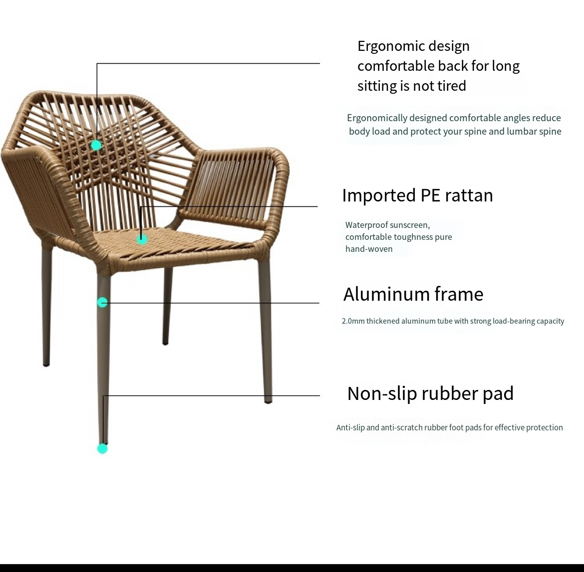 Redefine Outdoor Elegance: The All-Weather Rattan Table and Chair Set with Umbrella - Your Gateway to Stylish Courtyard Living