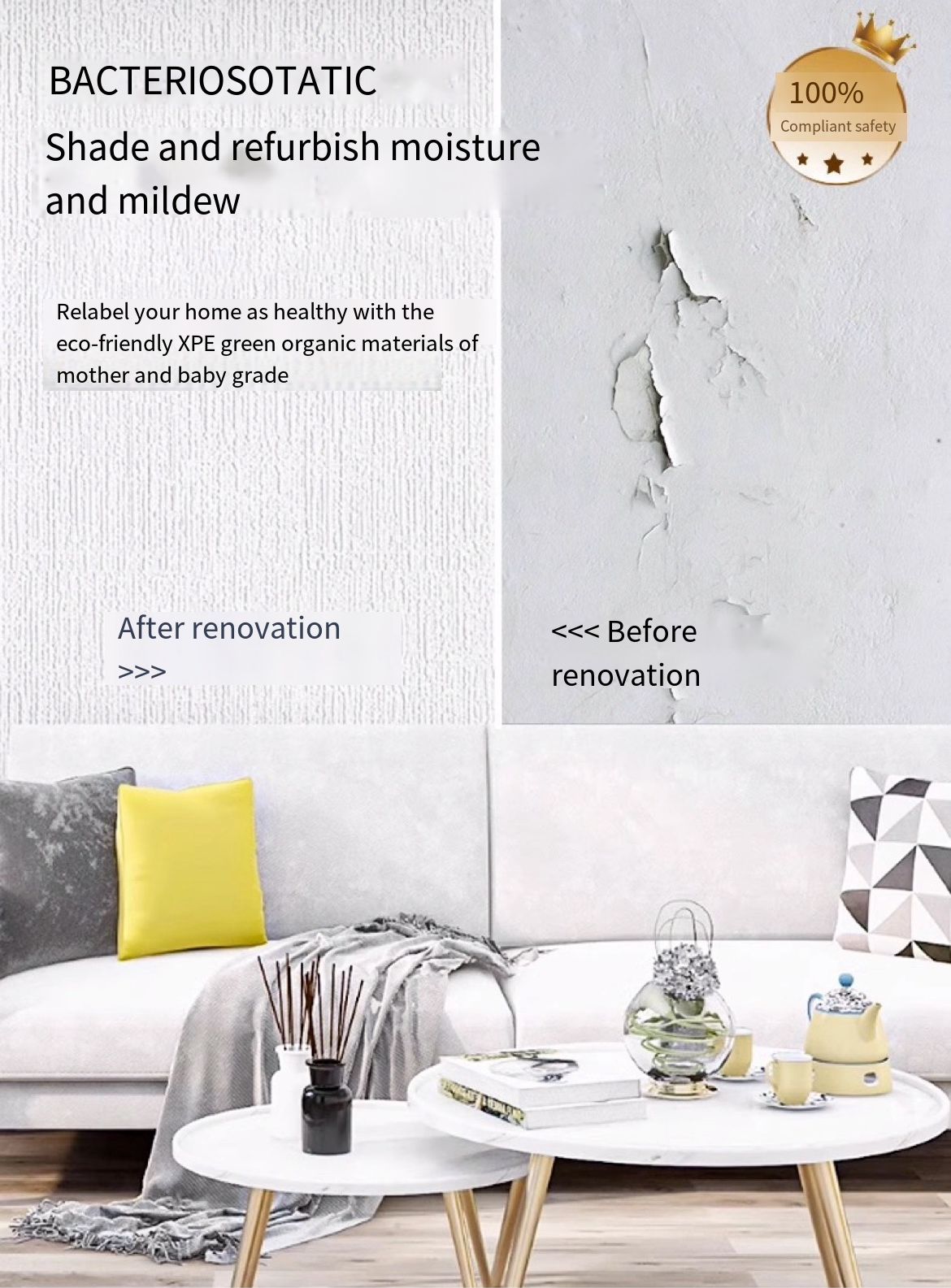 Upgrade Your Walls with 3D Self-Adhesive Waterproof Wallpaper: Stylish, Moisture-Proof, and Warm