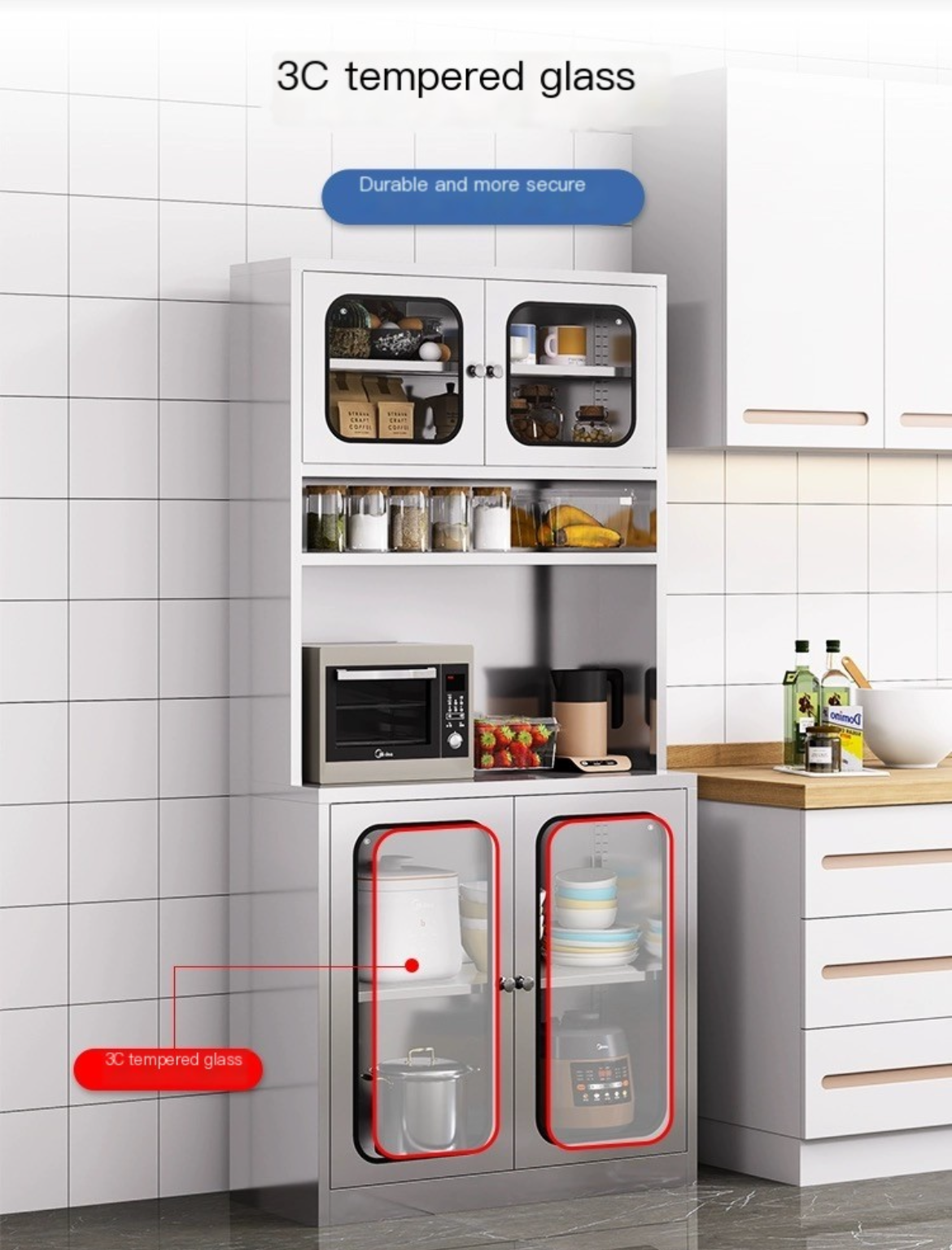 Modern Storage luxuryl: Stainless Steel Kitchen Utensil Cabinet