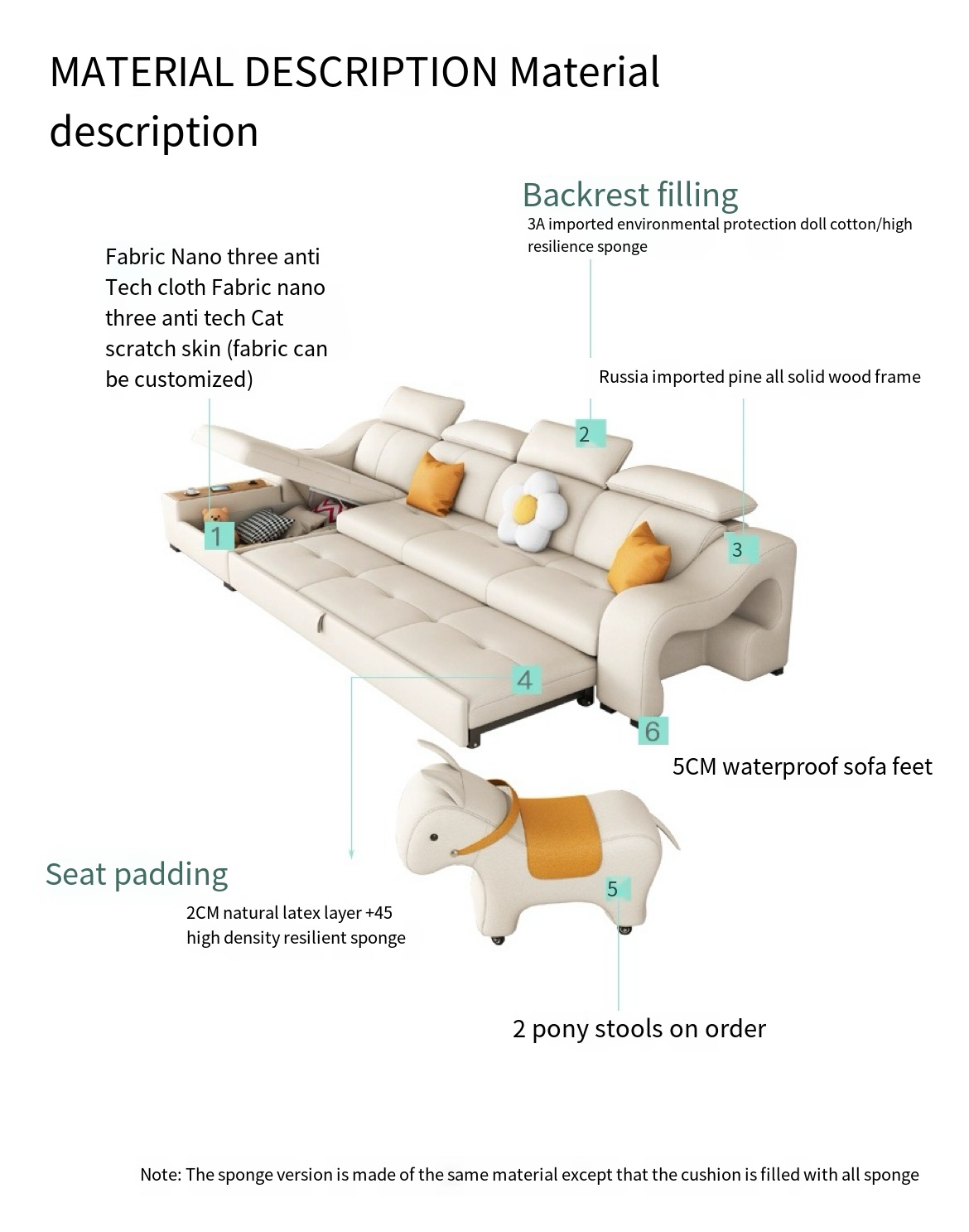 Space-Saving Elegance: Wabi-Sabi Sofa Bed for Small Living Rooms