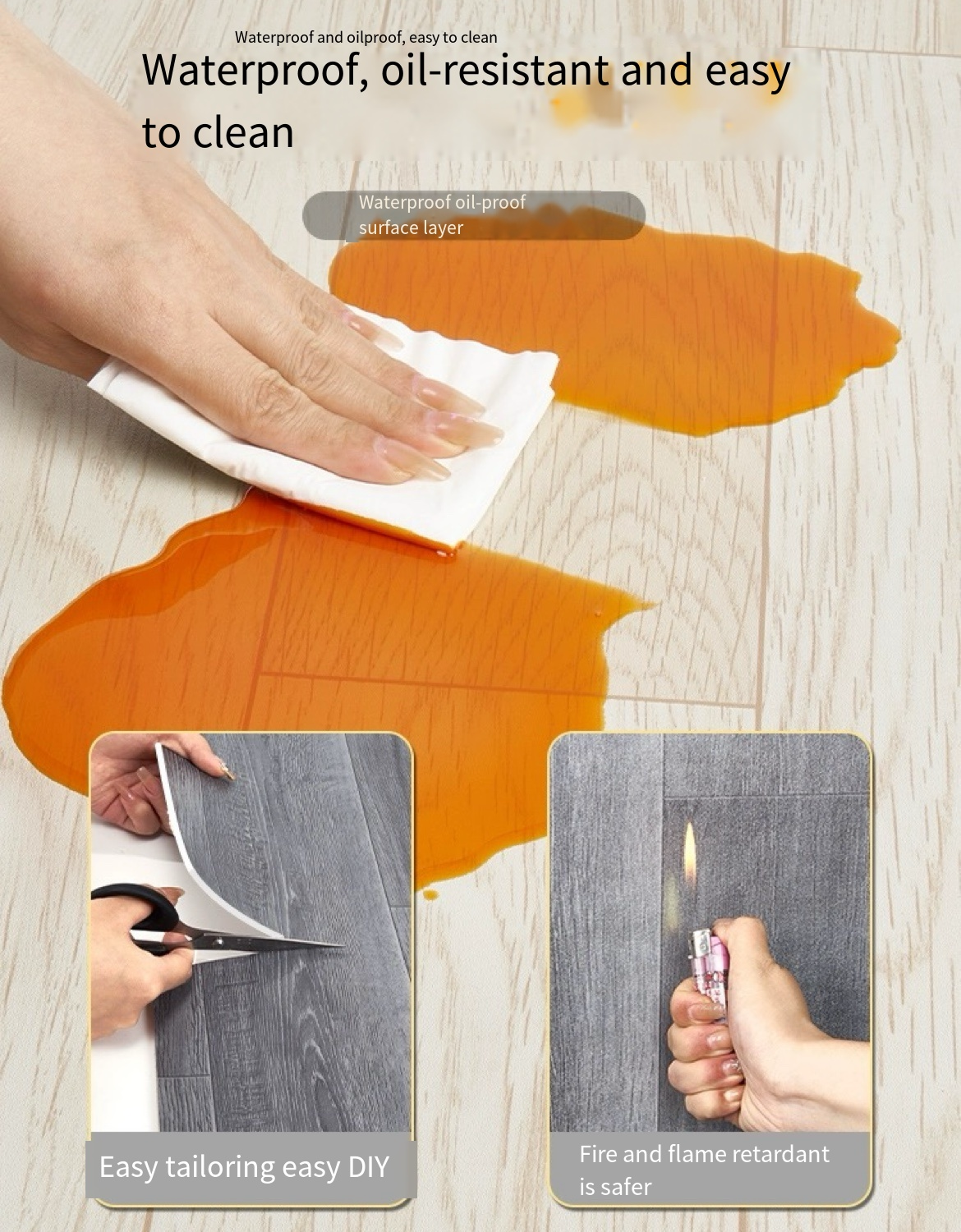 Revolutionize Your Flooring with Durable Self-Adhesive PVC Floor Leather