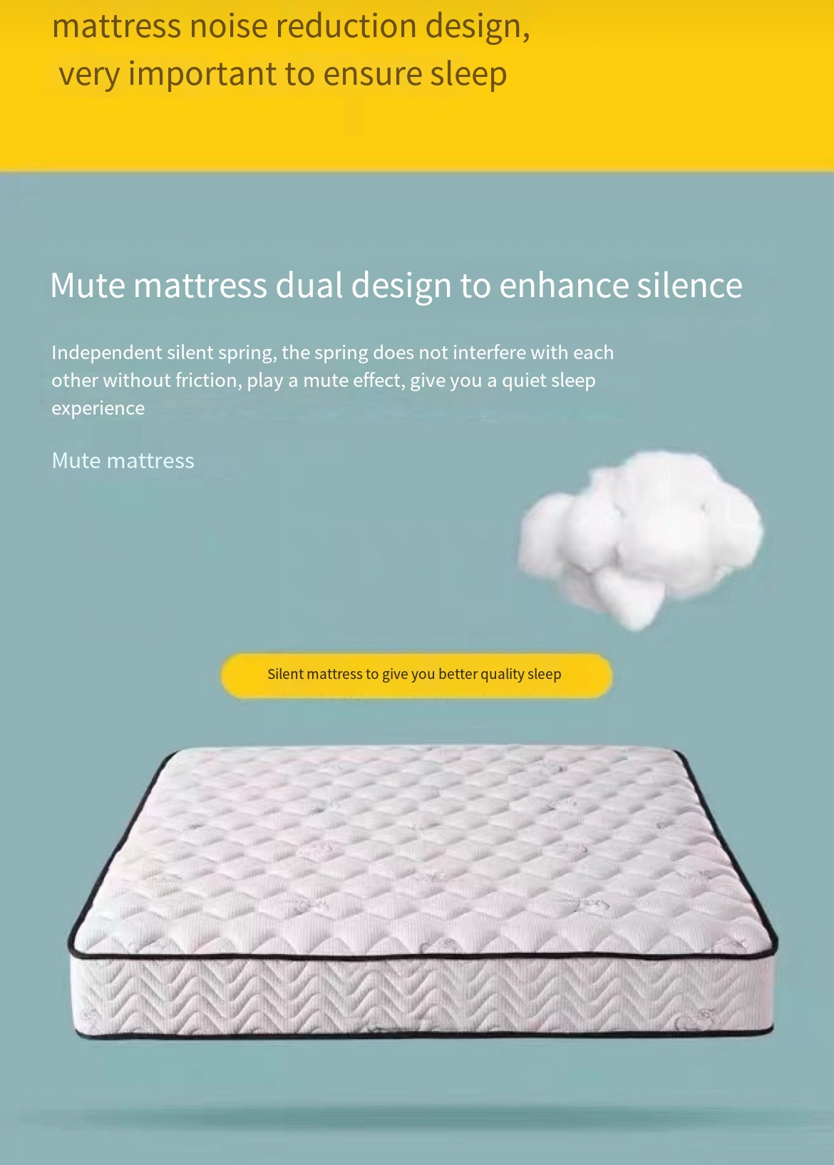 Memory Foam Mattress, Dual-use (Soft and Firm) 20cm, Economical for Home Use, Latex, Coconut Palm, Horse Spring Mattress, Suitable for Rental Properties.