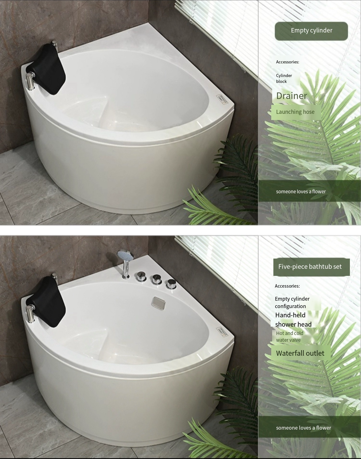 Elevate Your Bathing Experience with a Deep Triangle Corner Bathtub