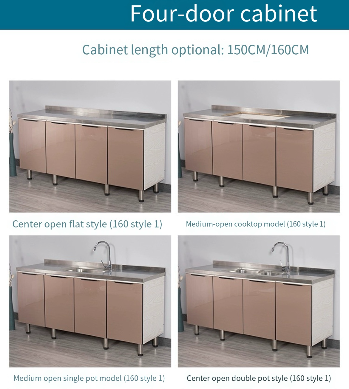 Economical and Stylish: Integrated Stainless Steel Kitchen Cabinet