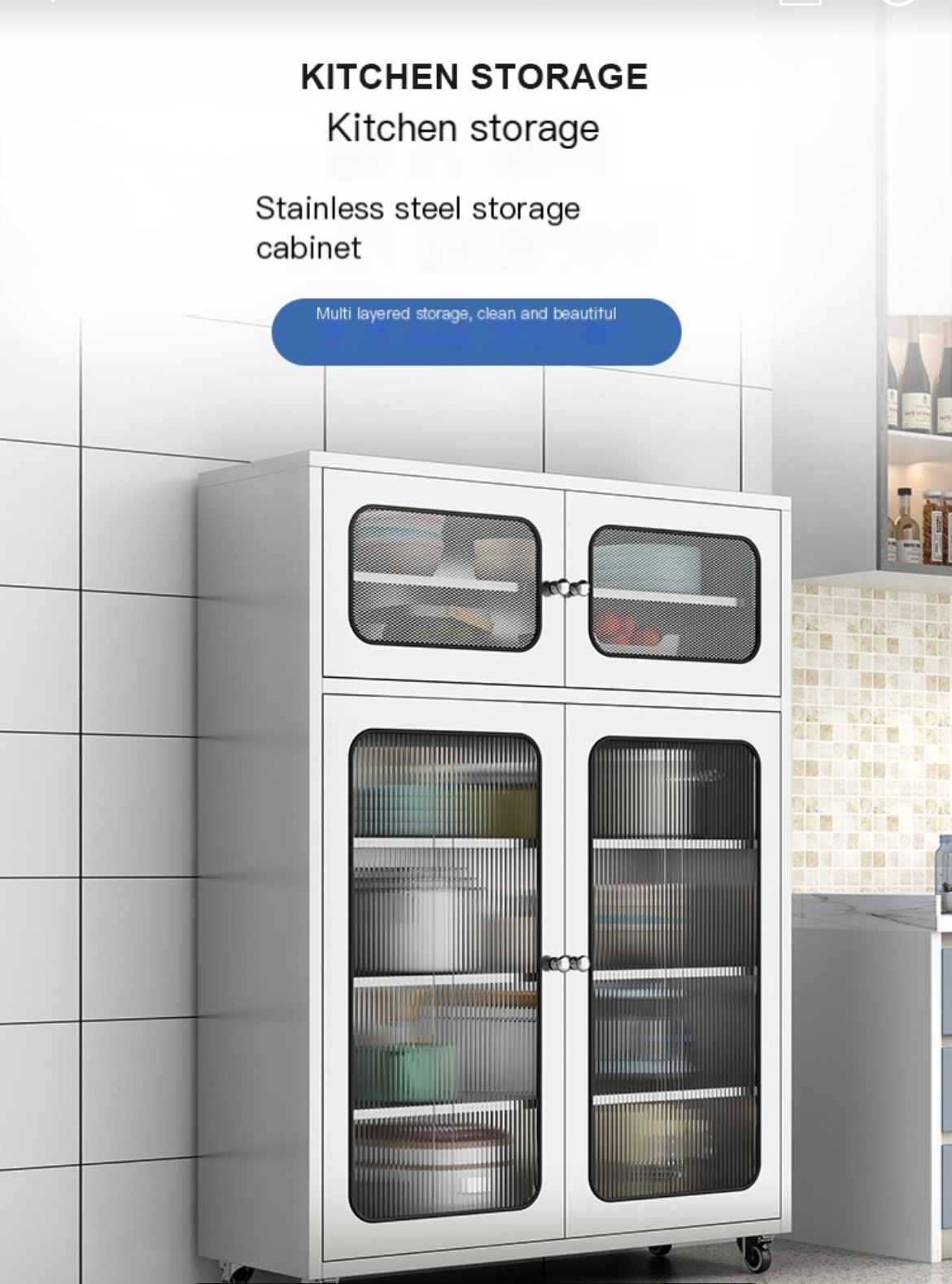 Modern Storage luxuryl: Stainless Steel Kitchen Utensil Cabinet