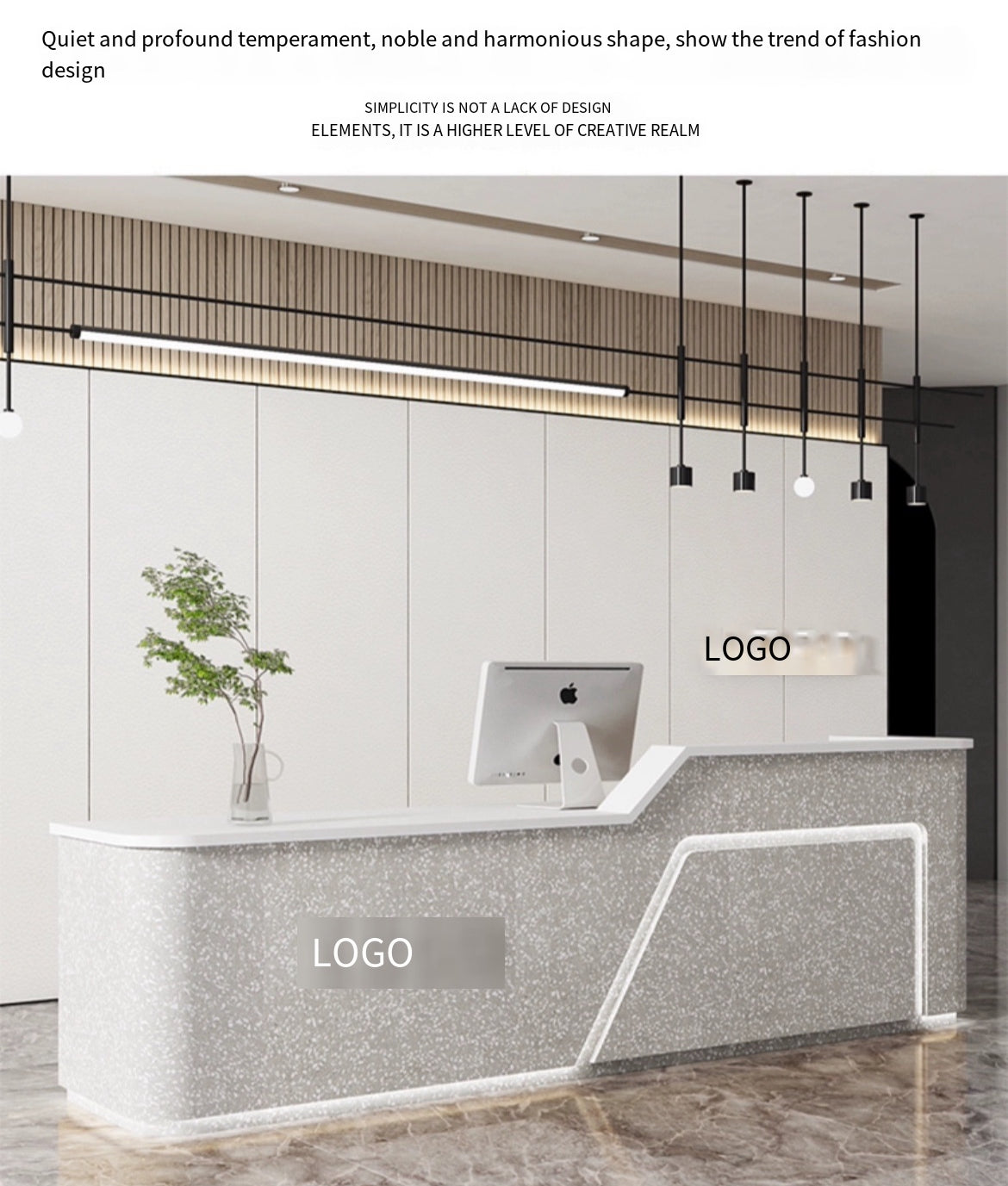 Versatile Modern Commercial Counter: Ideal for Bars, Beauty Salons, Clothing Stores, Offices, and Reception Areas.100*60*100cm