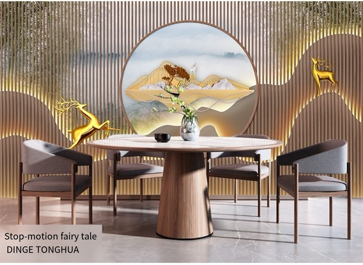 3D Custom Wall Stickers: Transform Your Space with Breathtaking Landscape Relief Murals – Ideal for TV Backgrounds, Live Broadcast Studios, Tea Rooms, and More