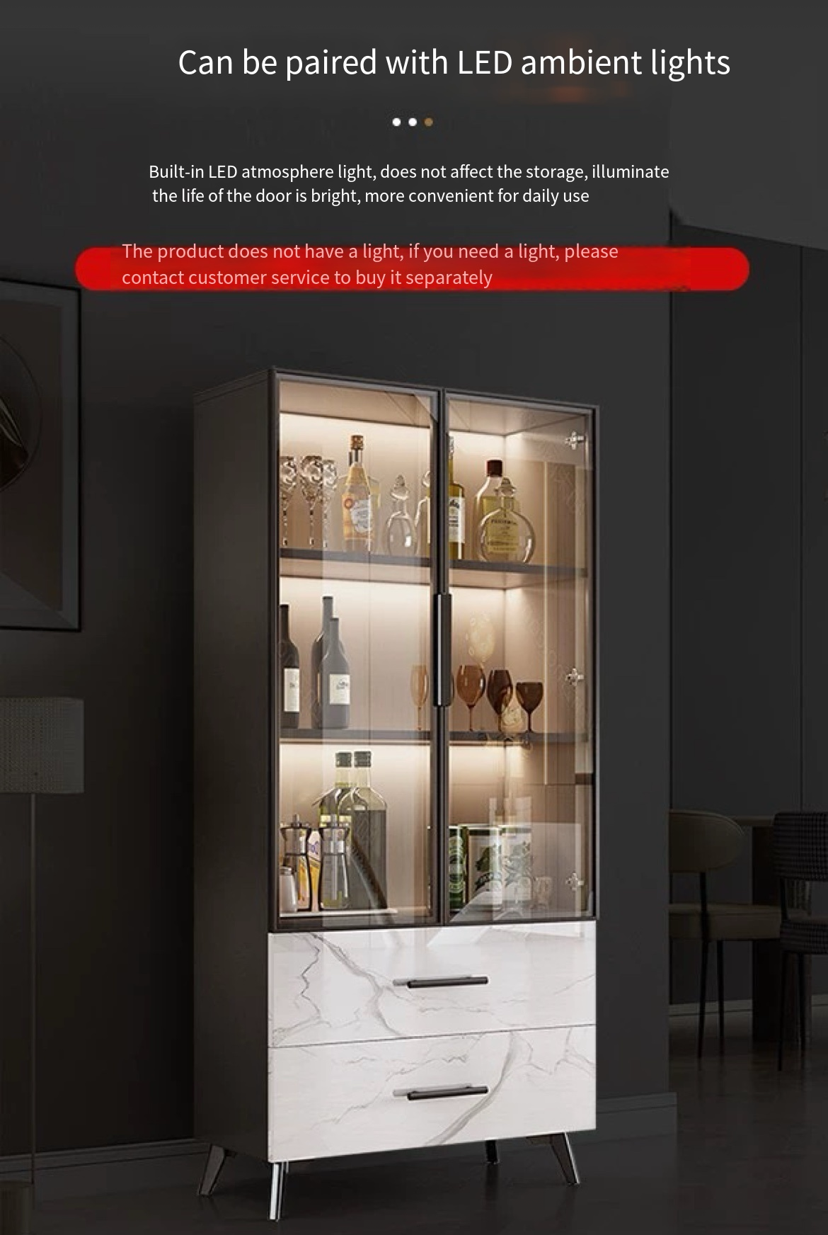 Elevate Your Space with an Italian Light Luxury Storage Cabinet