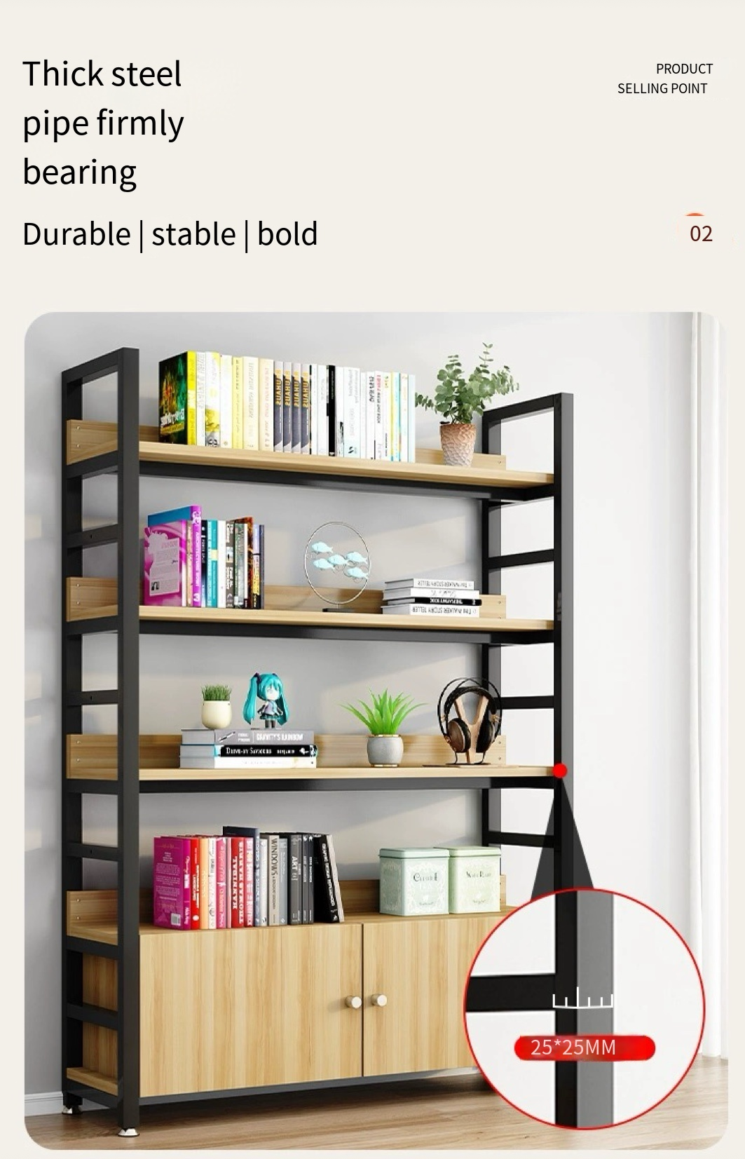 Mximize your Space with our Living Room Bookcase.