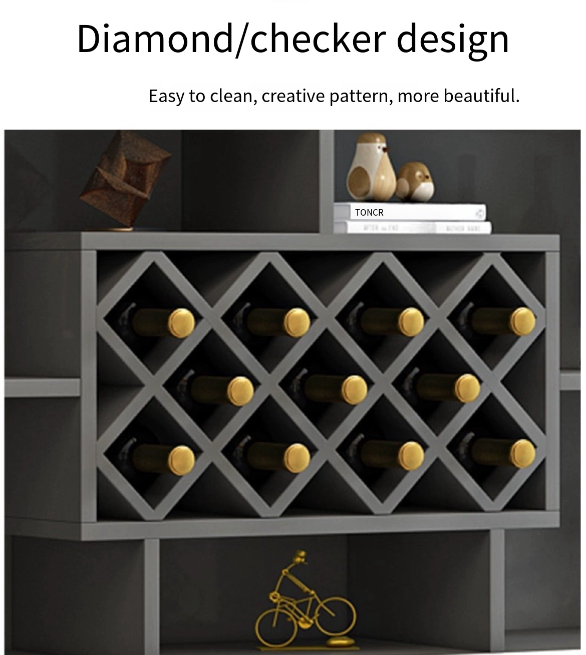 Elevate Your Space with Elegance: Modern Minimalist Wine & Storage Cabinet