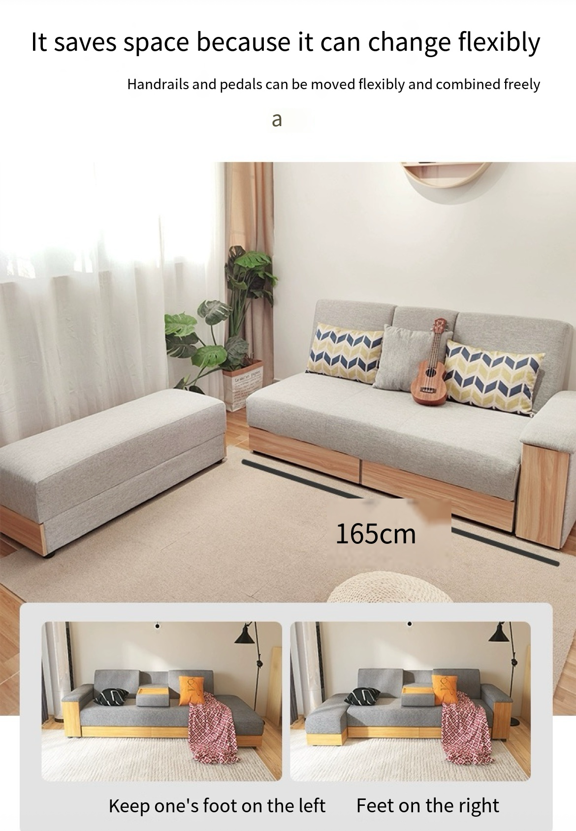 Multi-Functional Comfort: Small Space Sofa Bed with Storage