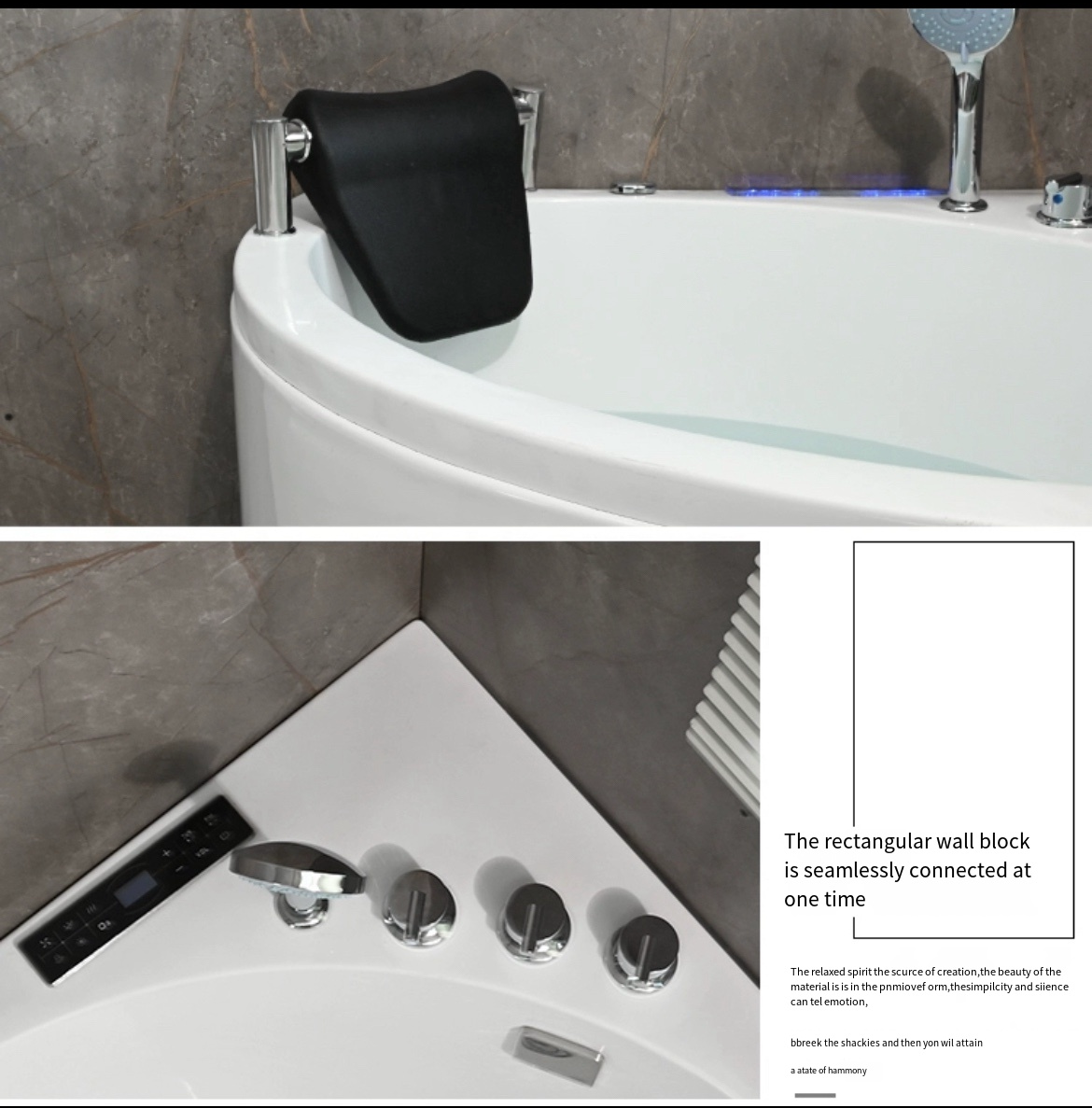 Elevate Your Bathing Experience with a Deep Triangle Corner Bathtub