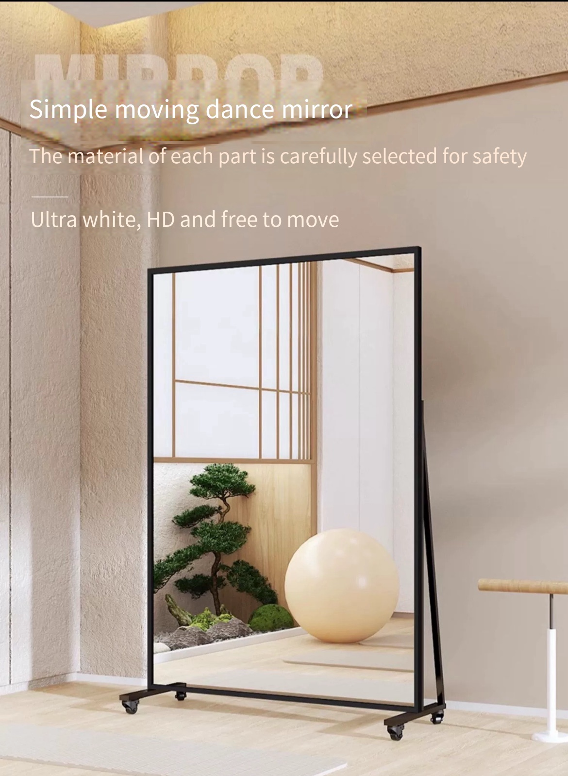 Turn Any Space into a Dance Studio: Self-Adhesive Dance Mirror Wall