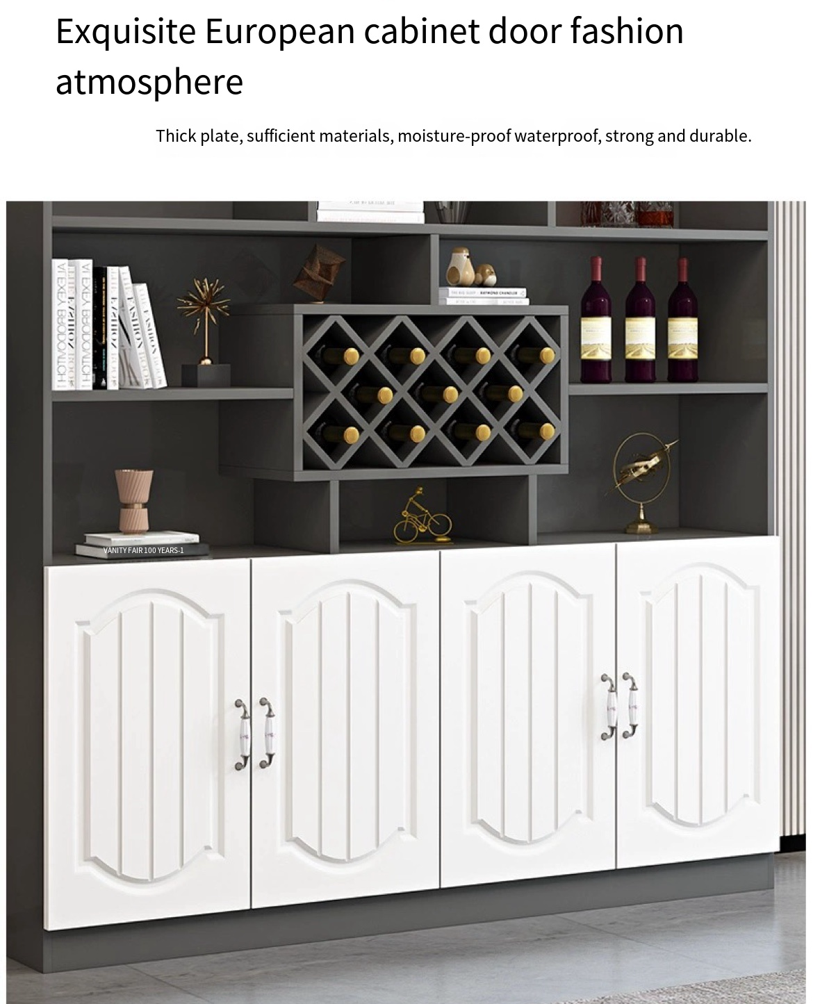 Elevate Your Space with Elegance: Modern Minimalist Wine & Storage Cabinet