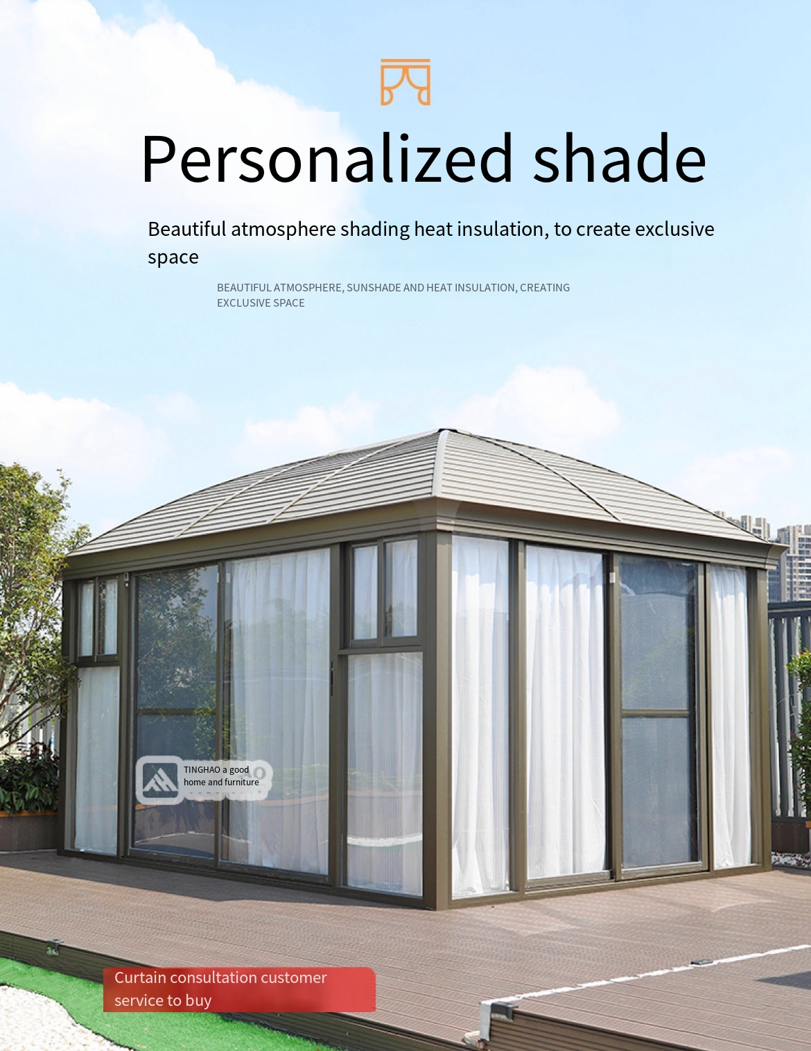 Aluminum Alloy Sun Room: Elevate Your Outdoor Living with Stylish Courtyard Pavilion