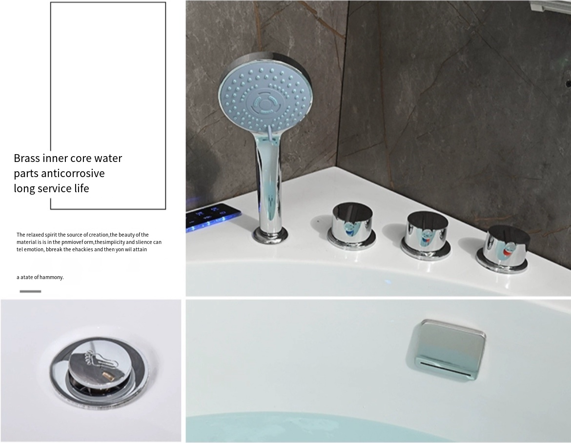 Elevate Your Bathing Experience with a Deep Triangle Corner Bathtub