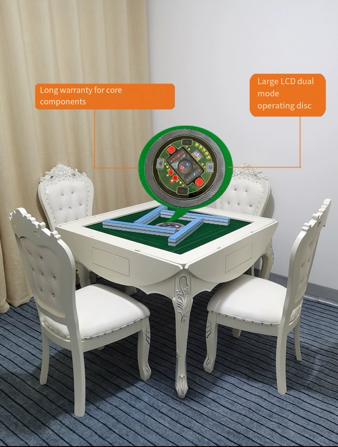 Experience Luxury and Convenience: The Ultimate Automatic Mahjong Dining Table - Dual-Purpose Elegance for Your Modern Home