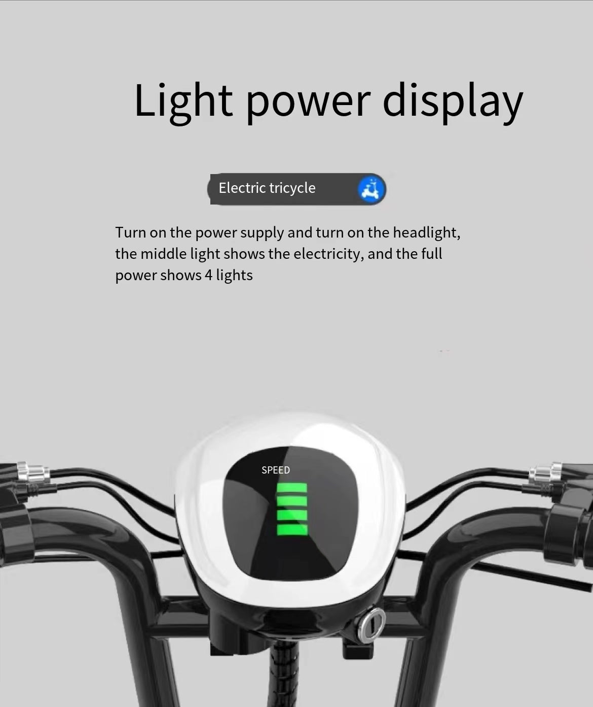 Folding Electric Tricycle for Women and Children - Ideal for Elderly and Parent-Child Activities with a miximum power of 500w and 48v battery