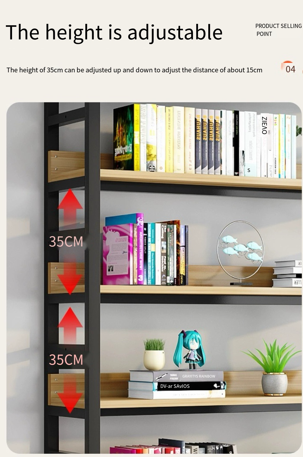 Mximize your Space with our Living Room Bookcase.