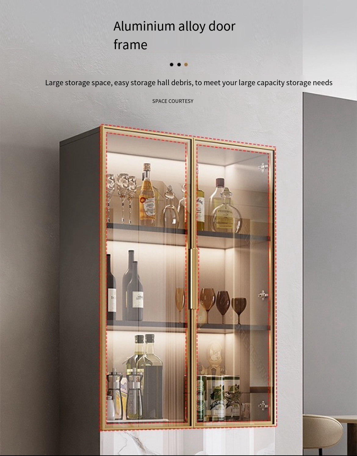 Elevate Your Space with an Italian Light Luxury Storage Cabinet