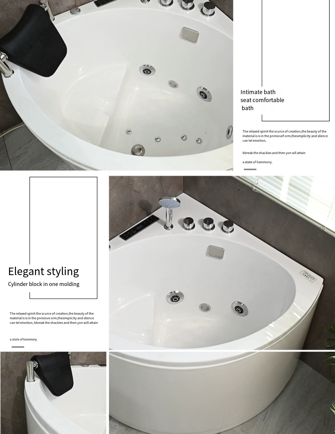 Elevate Your Bathing Experience with a Deep Triangle Corner Bathtub