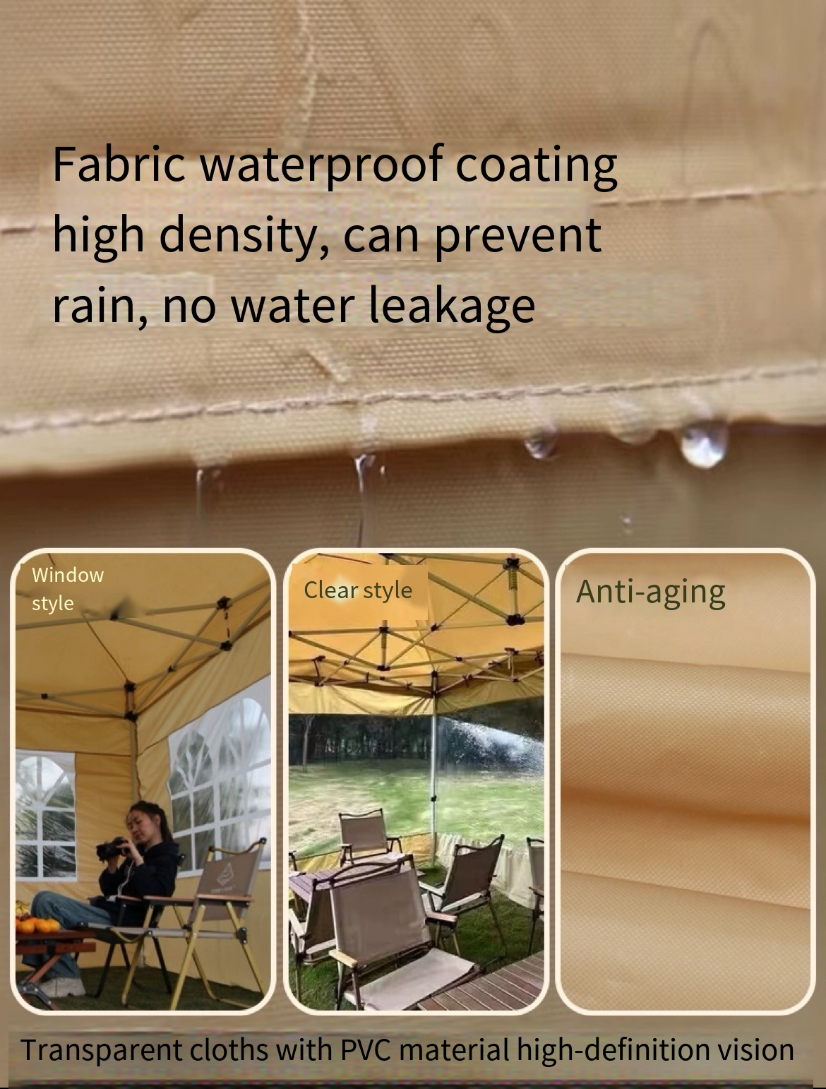 Ultimate Outdoor Shelter: Four-Corner Tent Awning for All-Weather Comfort