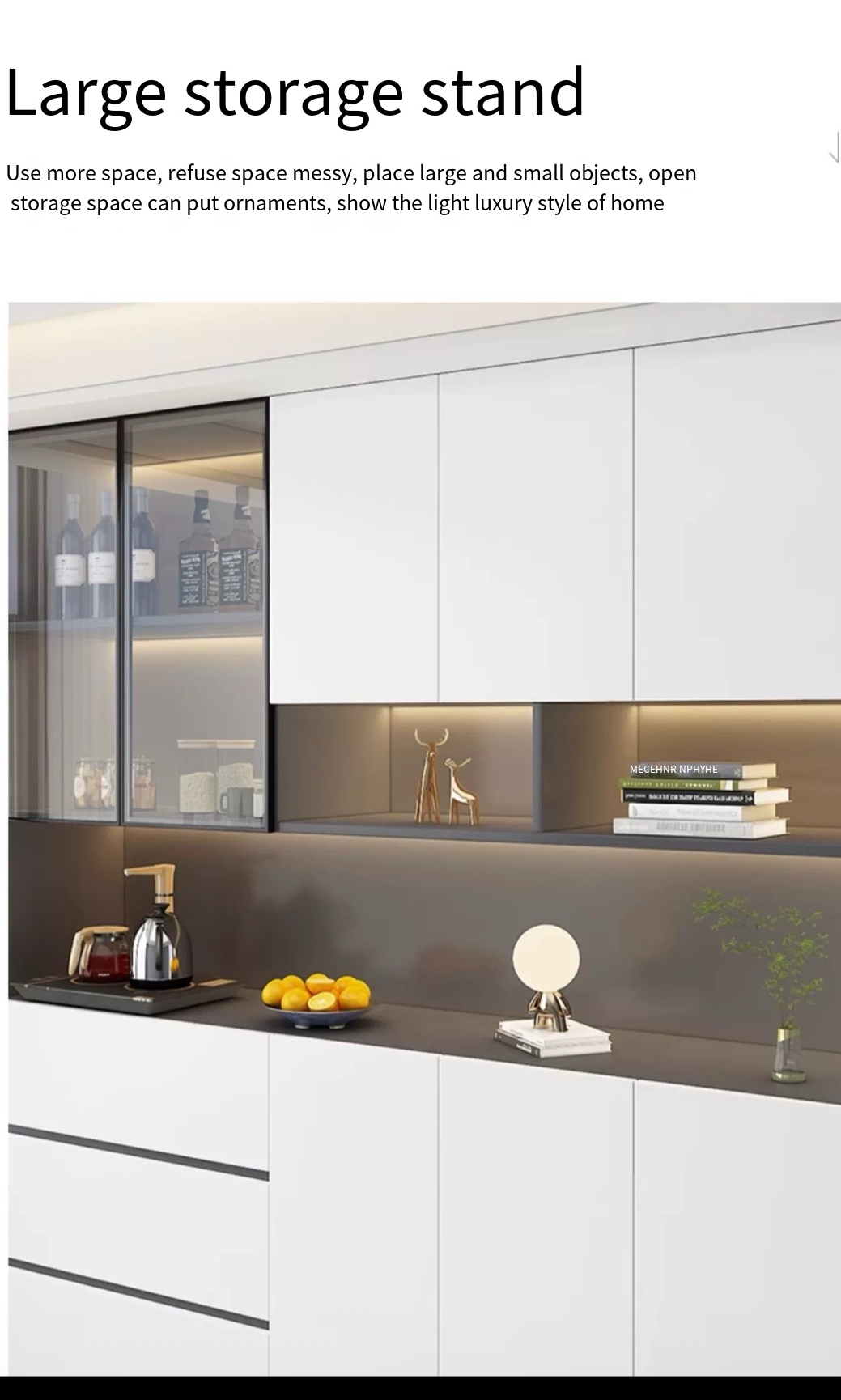 Modern Wall-Mounted Sideboard: Your Stylish Solution for Dining and Living Room Storage, Kitchen Cupboard, and Wine Cabinet All in One