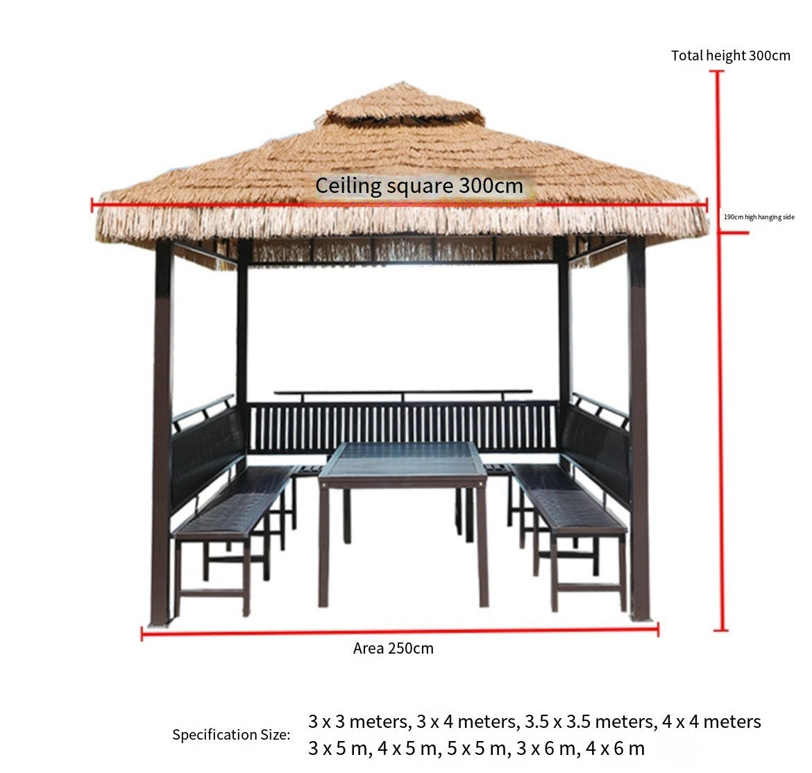 Embrace Rustic Charm with Our Scenic Farmhouse Thatched Pavilion - Where Natural Beauty Meets Serene Outdoor Living