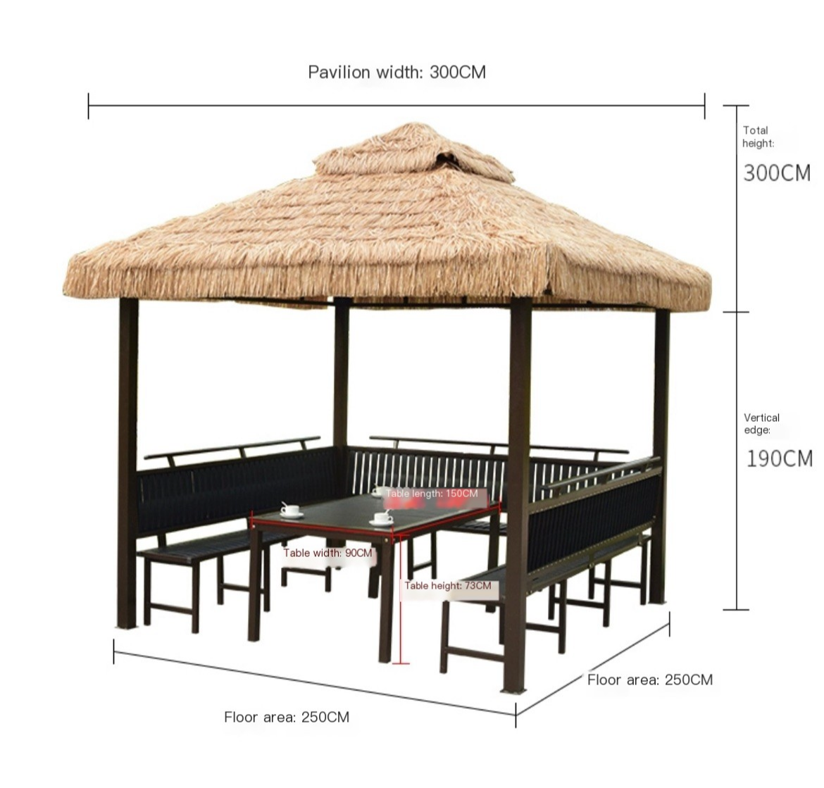 Sheltered by Beauty: Eco-Friendly Straw Awning Rain Shed