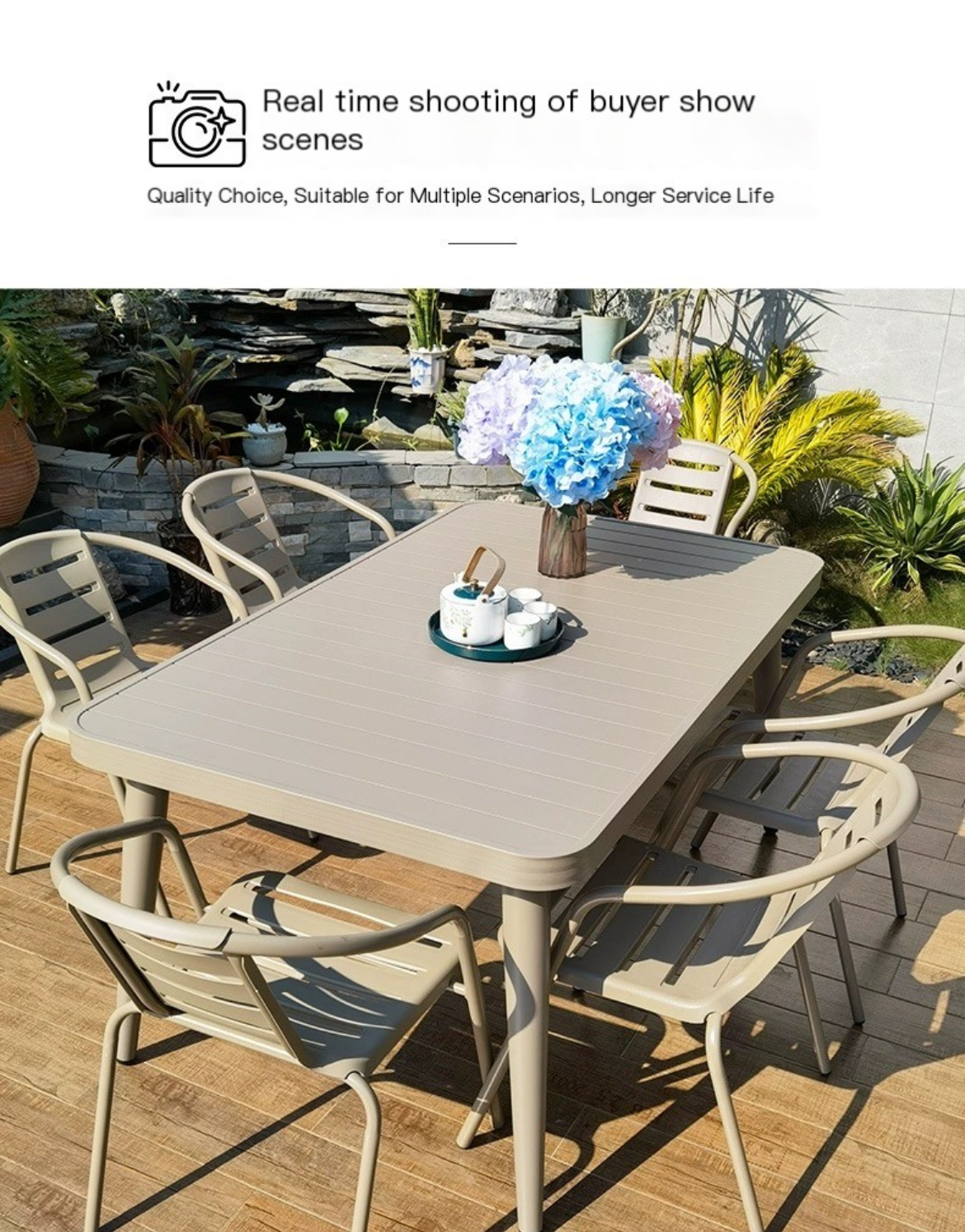 Transform Your Outdoor Space with Stylish Courtyard Garden Chairs and Tables - Where Relaxation Meets Elegance-Protected Comfort