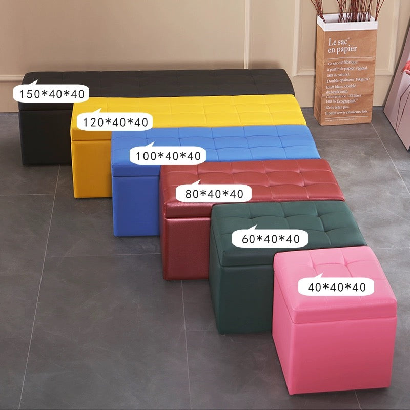 Leather Perfection Stylish Sofa Stools for Your Living Space.150*30*35cm